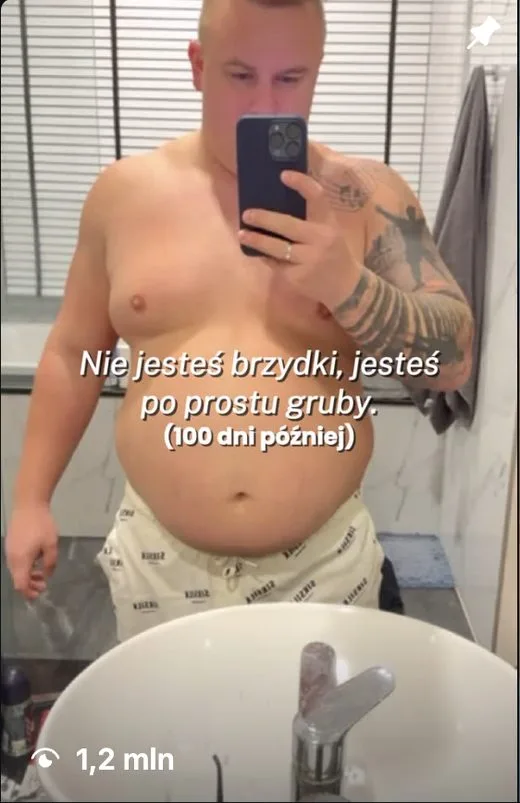 Zrzut ekranu z konta @adam_kuczynski1: 1,2 mln wyświetleń